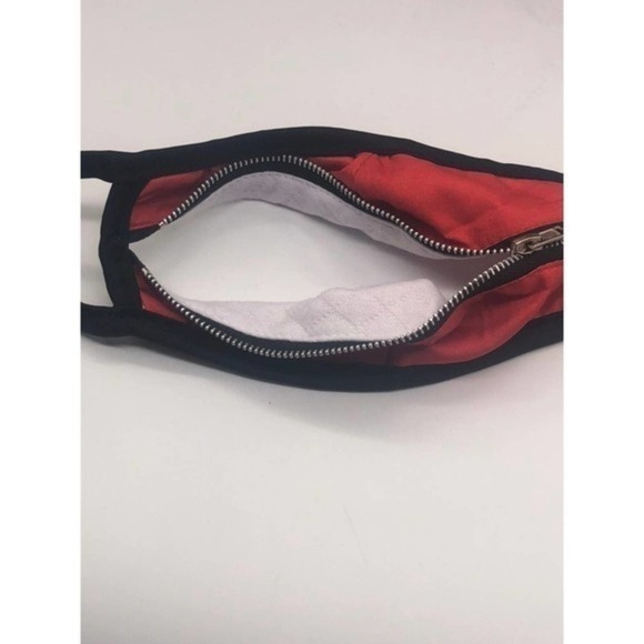 Fashion Cotton Zippered Face Mask Red - Picture 3 of 4